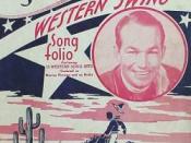 Spade Cooley's 1945 song folio, the first to identify big Western dance band music as Western swing