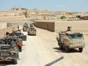 British Soldiers patrol Helmand Province.