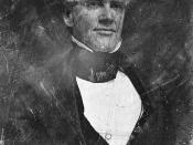 English: Horace Mann, head-and-shoulders portrait, three-quarters to right. Whig and Free Soil Congressman from Massachusetts, 1848-1853; President of Antioch College.