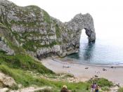Durdle Door natural arch near Lulworth Cove