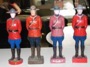 A collection of RCMP souvenirs from around Canada.