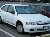 1999 Nissan Sentra photographed in College Park, Maryland, USA. Category:Nissan Sentra B14