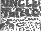 An early Uncle Tupelo poster that includes an image of the anthropomorphism by Chuck Wagner.