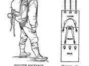 English: 19th century knowledge hiking and camping duluth pack sack