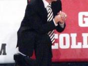 English: Rick Pitino during a game against West Virginia in the Big East tournament, 2007.