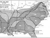 Map of Confederate territory losses year by year