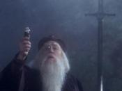 Dumbledore is using his Deluminator in the film Harry Potter and the Philosopher's Stone.