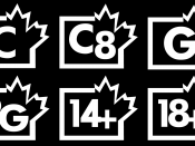 Canadian TV Ratings: C, C8, G, PG, 14+, and 18+