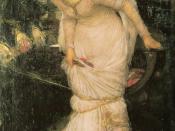 Waterhouse's The Lady of Shalott Looking at Lancelot