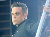Robbie Williams performing as part of the Take That Progress Live 2011 Tour, Sunderland Stadium of Light
