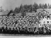Civilian Conservation Corps officers and men
