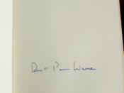 Signature of Robert Penn Warren from the Signed Limited Edition of All the King's Men