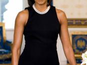 Michelle Obama, official White House portrait.