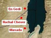 Česky: Mapa nálezů Svitků od Mrtvého moře