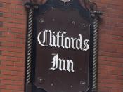 The Clifford's Inn - Fetter Lane, City of London - sign