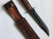 The KA-BAR knife was the most popular knife of the US Marine Corps during and after World War II.