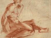 Male nude by Annibale Carracci, 16th century
