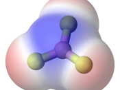 Boron trifluoride: trigonal planar arrangement of three polar bonds results in no overall dipole