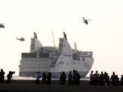 The French GIGN operating by air on the SNCM ferry Pascal Paoli, 