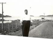 Arthur au Havre du Bic dans les années 50