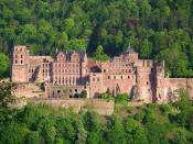 Heidelberg castle, total view from NNW