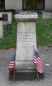 English: Paul Revere Memorial, Granary Burying Ground, Boston, Massachusetts