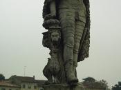 Sculpture of Báthory in Padova, Prato della Valle, father of Gabriel Báthory