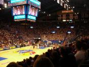 Allen Fieldhouse during the KU Oklahoma State game during the 2006-2007 Season.
