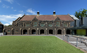 English: The West Facade of Memorial Hall, Melbourne Grammar School