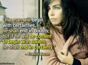 Certainty and Doubt