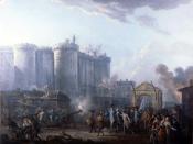 Oil painting by Jean-Baptiste Lallemand depicting the arrest of de Launay during the storming of the Bastille