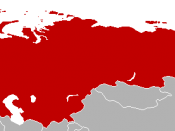 Map of the Warsaw Pact countries