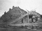 Pawnee lodges near Genoa, Nebraska (1873)