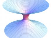 A Lorentzian wormhole (Schwarzschild wormhole).