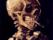 Skull with a Burning Cigarette