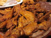 Hooter's cajun sauce naked wings.