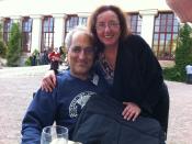 English: Physicsts Ed Witten and Chiara Nappi at a string theory conference in Uppsala, Sweden, June 27, 2011.