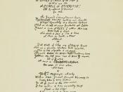 Image of manuscript of a poem by Thomas Traherne from the 1903 edition of his collected poetry, edited by Bertram Dobell