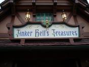 Tinker Belle's Treasures Sign Magic Kingdom Walt Disney World