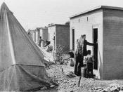Palestinian refugees in Aida Refugee Camp, Bethlehem, 1956.