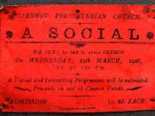 Invitation to a Social in 1926 - geograph.org.uk - 1311934