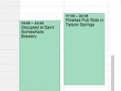 Always feels a bit odd to schedule beer drinking time in Google Calendar…