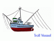 English: Drawing of a troll vessel