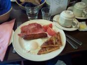 An Ulster fry, served in Belfast, Northern Ireland.