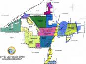 English: Map of neighborhoods in The City of North Miami Beach, Florida.