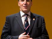 Simon Hughes MP addressing a Liberal Democrat conference in the ACC, Liverpool
