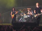 Metallica's performance on MTV Icon was their first television appearance with new bassist Robert Trujillo (left).