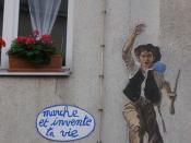 Marche et invente ta vie - Gavroche Paris 20ème, rue Planchat, street art