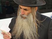 Orthodox Man with Beard in Jerusalem