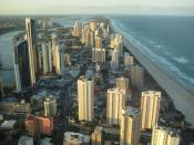 The Gold Coast in Queensland, taken from the Q1 tower.
